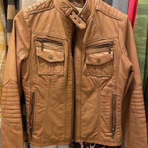 Michael Kors excellent used condition leather moto jacket